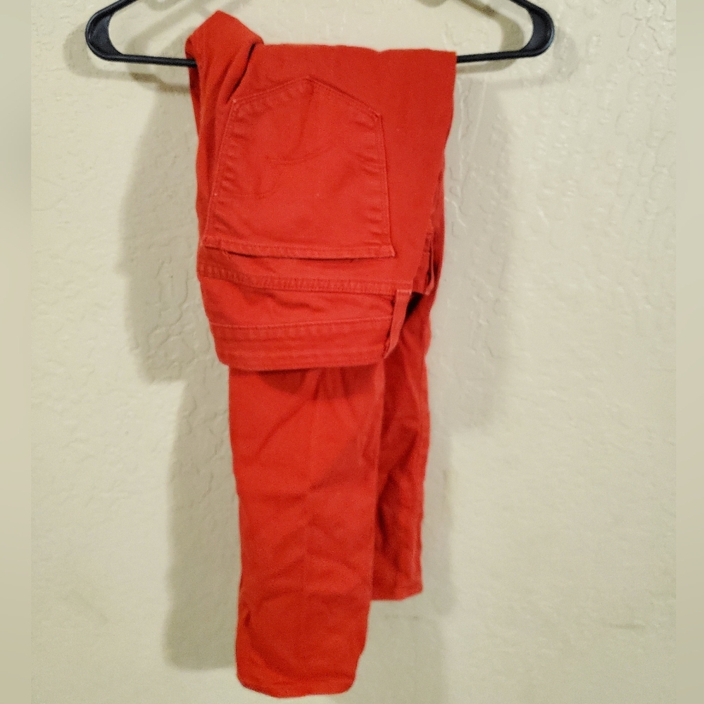 Big Star Red Remy Skinny Crop Jeans